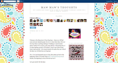 Desktop Screenshot of mawmawsthoughts.blogspot.com