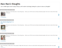 Tablet Screenshot of mawmawsthoughts.blogspot.com