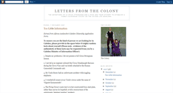 Desktop Screenshot of lettersfromthecolony.blogspot.com