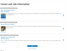 Tablet Screenshot of career-job-information.blogspot.com