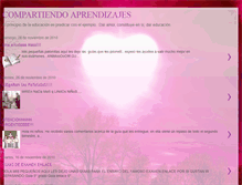 Tablet Screenshot of compartiendo-aprendizajes.blogspot.com