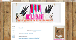 Desktop Screenshot of helloearthart.blogspot.com
