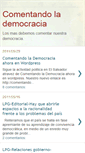 Mobile Screenshot of comentandolademocracia.blogspot.com