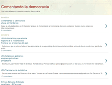 Tablet Screenshot of comentandolademocracia.blogspot.com