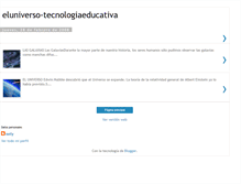 Tablet Screenshot of eluniverso-tecnologiaeducativa.blogspot.com