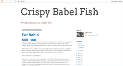 Desktop Screenshot of crispybabelfish.blogspot.com