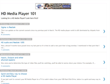 Tablet Screenshot of hdmediaplayer101.blogspot.com