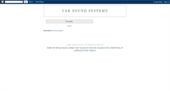 Desktop Screenshot of carsoundsystemz.blogspot.com