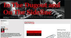 Desktop Screenshot of inthedugoutandonthesideline.blogspot.com