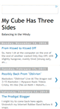 Mobile Screenshot of mycubehasthreesides.blogspot.com