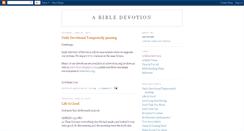 Desktop Screenshot of adevotion.blogspot.com