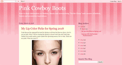 Desktop Screenshot of pinkcowboyboots-mariacaquino.blogspot.com