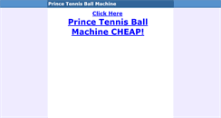 Desktop Screenshot of prince-tennis-ball-machine.blogspot.com
