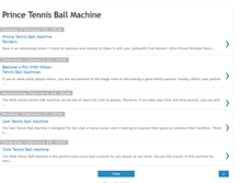 Tablet Screenshot of prince-tennis-ball-machine.blogspot.com