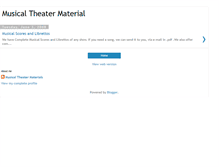 Tablet Screenshot of musicalsmaterial.blogspot.com