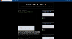 Desktop Screenshot of 2broadachurch.blogspot.com