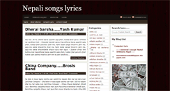 Desktop Screenshot of nepali-lyrics2.blogspot.com