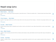 Tablet Screenshot of nepali-lyrics2.blogspot.com