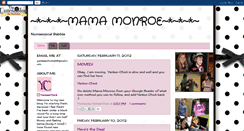 Desktop Screenshot of mamamonroesnonsensicalbabble.blogspot.com