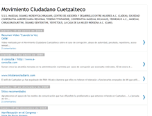 Tablet Screenshot of movimientociudadanocuetzalteco.blogspot.com