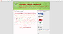 Desktop Screenshot of hungarian-lessons-in-budapest.blogspot.com