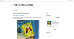 Desktop Screenshot of frisbeeintergalatico.blogspot.com