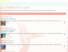 Tablet Screenshot of lacumbreenelalma.blogspot.com
