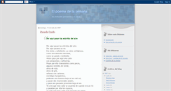 Desktop Screenshot of elpoemadelasemana.blogspot.com