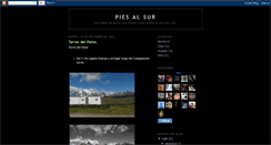 Desktop Screenshot of piesalsur.blogspot.com