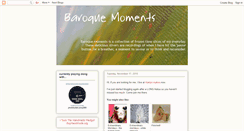 Desktop Screenshot of baroquemoments.blogspot.com