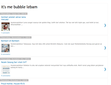 Tablet Screenshot of bubblelebam.blogspot.com