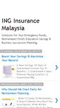 Mobile Screenshot of ing-insurance-malaysia.blogspot.com