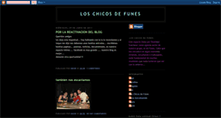 Desktop Screenshot of loschicosdefunes.blogspot.com