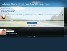 Tablet Screenshot of podiatristonline.blogspot.com