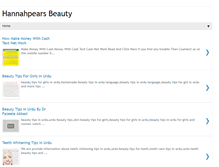 Tablet Screenshot of hannahpears-beauty.blogspot.com