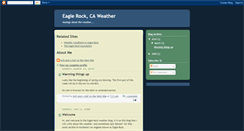 Desktop Screenshot of eaglerockweather.blogspot.com