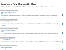 Tablet Screenshot of brainatthedoor.blogspot.com
