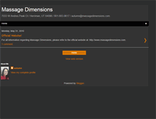 Tablet Screenshot of massagedimensions.blogspot.com