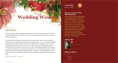 Desktop Screenshot of myweddingwows.blogspot.com