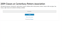 Tablet Screenshot of potteryclasses.blogspot.com