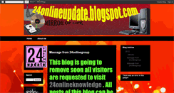 Desktop Screenshot of 24onlineupdate.blogspot.com