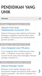 Mobile Screenshot of pendidikanyangunik.blogspot.com
