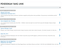 Tablet Screenshot of pendidikanyangunik.blogspot.com