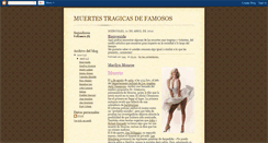 Desktop Screenshot of muertestragicasdefamosos.blogspot.com