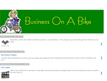 Tablet Screenshot of businessonabike.blogspot.com