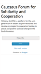 Mobile Screenshot of caucasusforum.blogspot.com