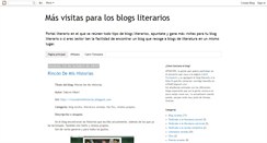 Desktop Screenshot of masvisitasparalosblogsliterarios.blogspot.com