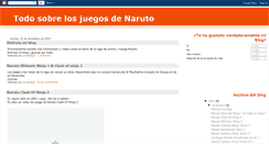 Desktop Screenshot of juegosnaruto.blogspot.com