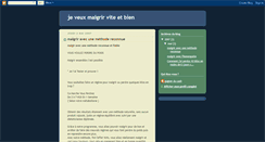 Desktop Screenshot of maigrir-vite-et-bien.blogspot.com