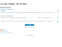 Tablet Screenshot of maigrir-vite-et-bien.blogspot.com